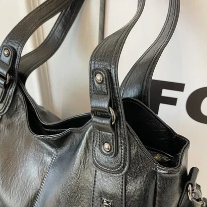 Noemie | Women's Faux Leather Large Shoulder Tote Bag