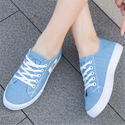 Anna | Women's Canvas Low Top Lace Up Sneakers