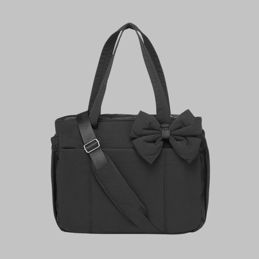Leilani | Women's Puffer Bow Laptop Tote Handbag