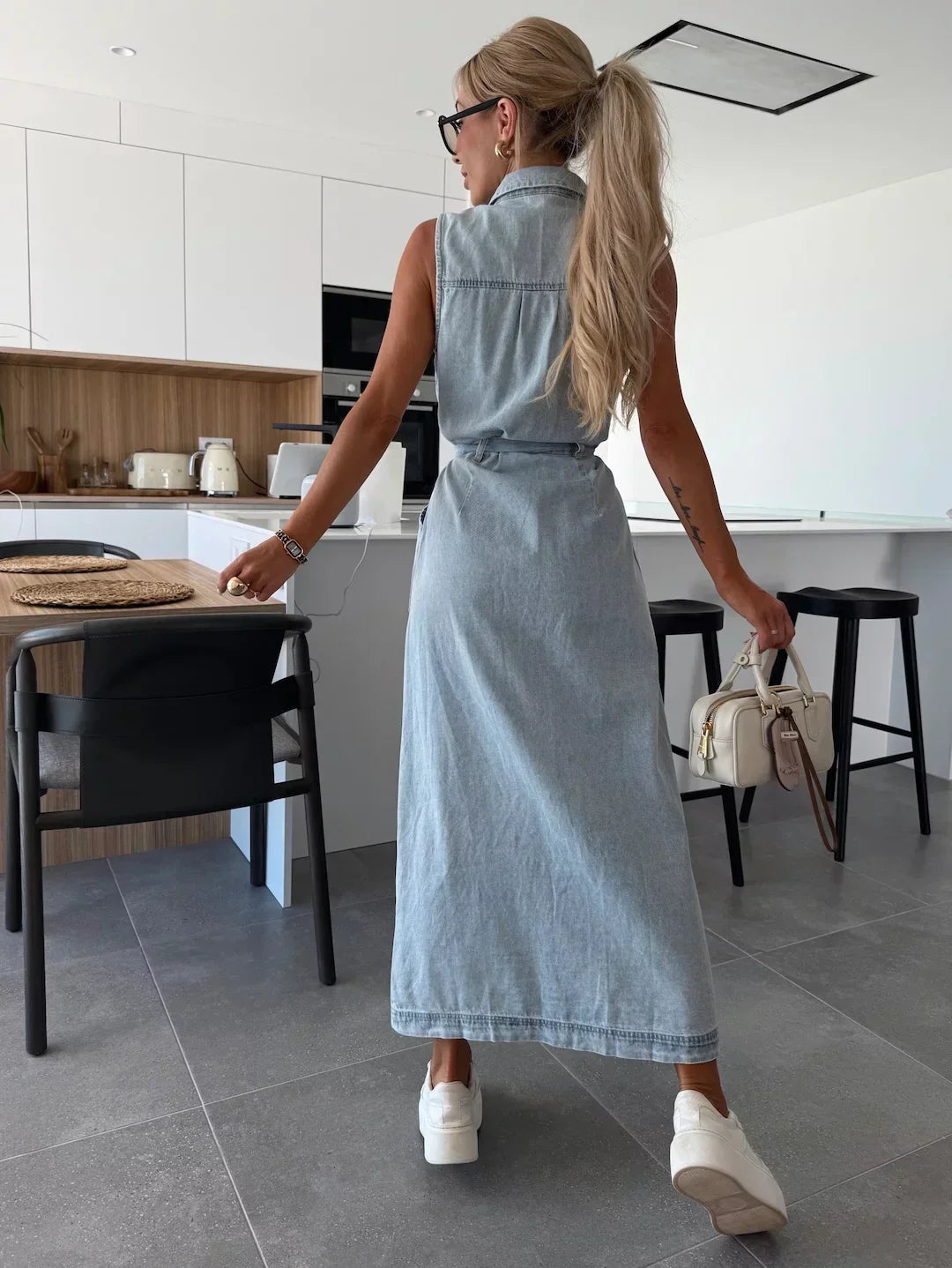 Isabelle | Maxi Denim Jurk