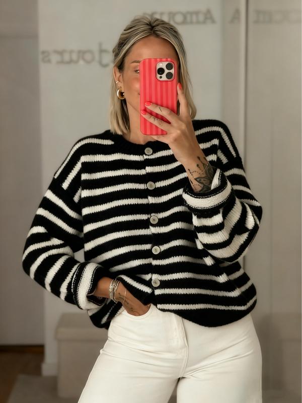 MARGOT™ - Women Vintage Striped Knit Cardigan for All Seasons
