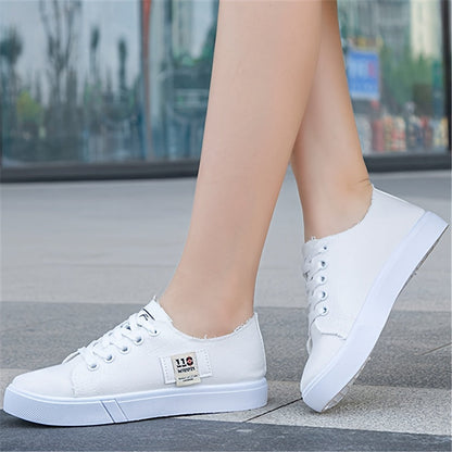 Anna | Women's Canvas Low Top Lace Up Sneakers