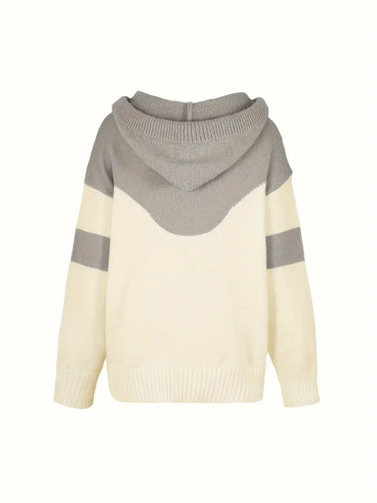 Ríona | Women's Colour Block Pullover Hoodie with Pocket