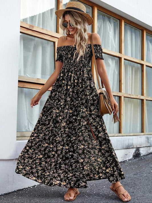 AMELISE™ – Vintage Casual Ruffle Summer Dress