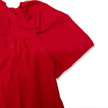 Amaris | Women's Button Up Puff Sleeve Collared Blouse