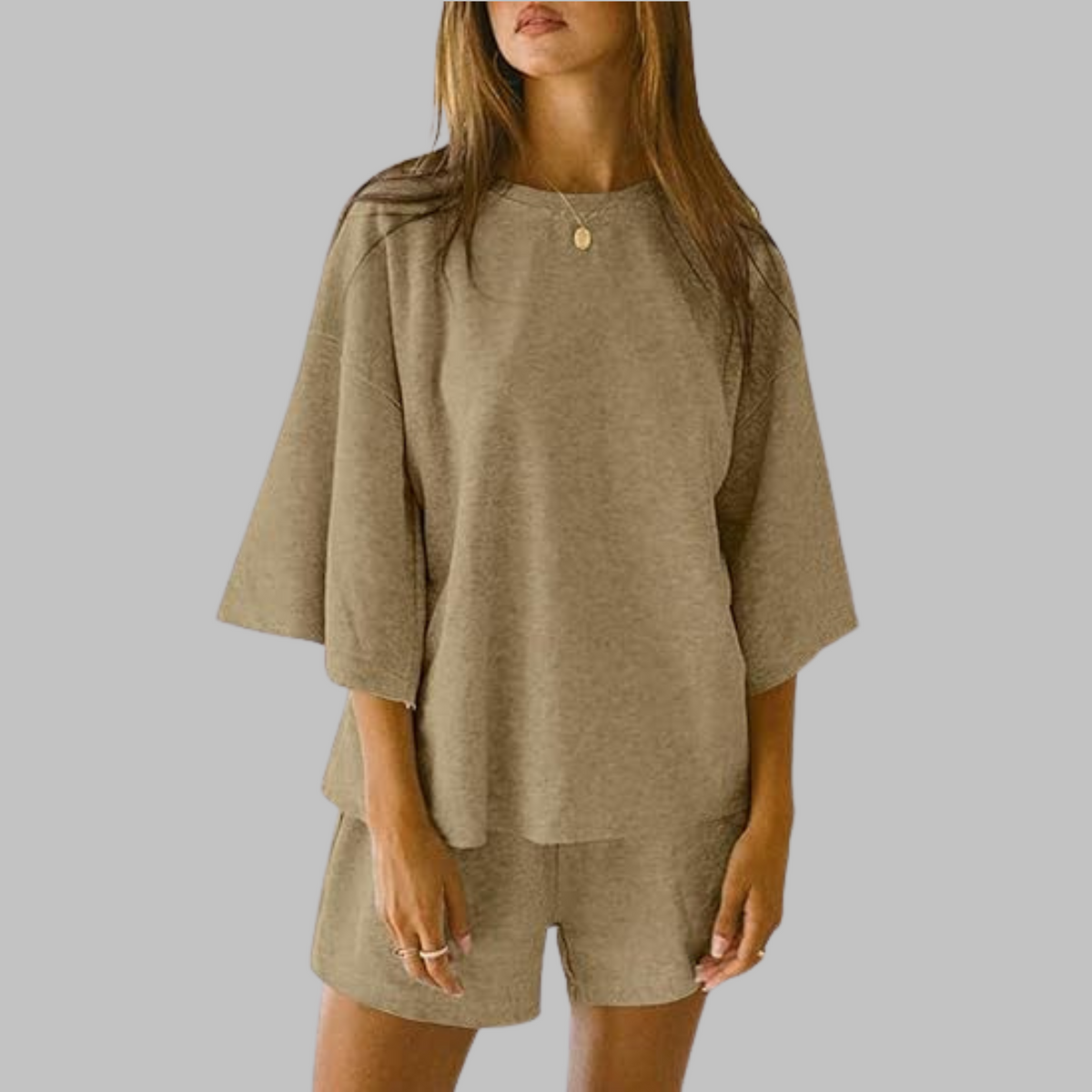 TIYA™ - Casual Top and Shorts Lounge Set