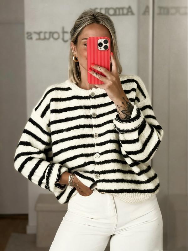MARGOT™ - Women Vintage Striped Knit Cardigan for All Seasons