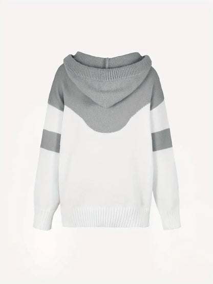 Ríona | Women's Colour Block Pullover Hoodie with Pocket