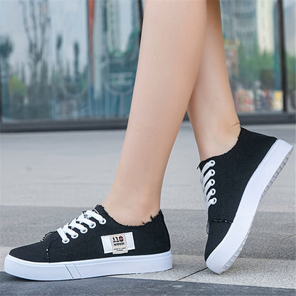 Anna | Women's Canvas Low Top Lace Up Sneakers