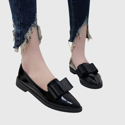 Anya | Women's Orthopedic Bow Pointed Toe Loafers