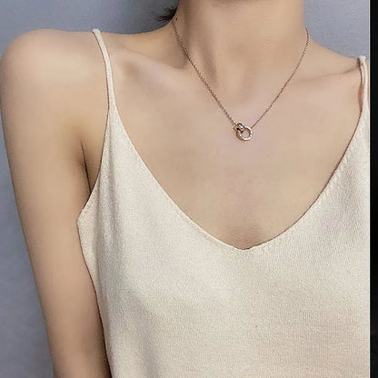 Cynthia | Women's Roman Numeral Circle Charm Necklace