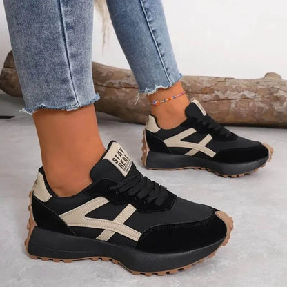 Jordyn | Women's Lace Up Retro Platform Sneakers