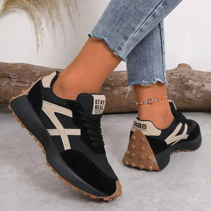 Jordyn | Women's Lace Up Retro Platform Sneakers