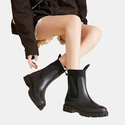 Tynni | Women's Orthopedic Platform Chelsea Rain Ankle Boots