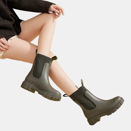 Tynni | Women's Orthopedic Platform Chelsea Rain Ankle Boots
