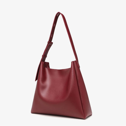 Nathalie | Women's Faux Leather Minimalist Shoulder Tote Bag