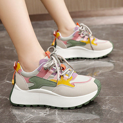 Brissa | Women's Breathable Lace Up Platform Running Sneakers