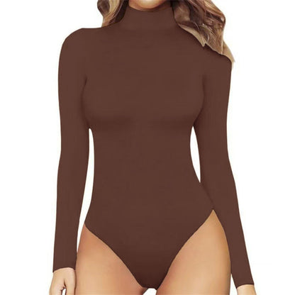 Marnie | Women's Turtleneck Long Sleeve Fitted Bodysuit