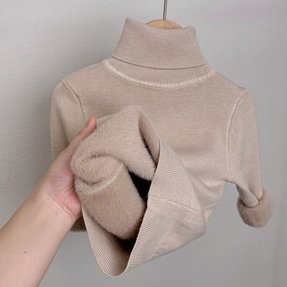Lumi | Women's Fleece Lined Knit Turtleneck Sweater