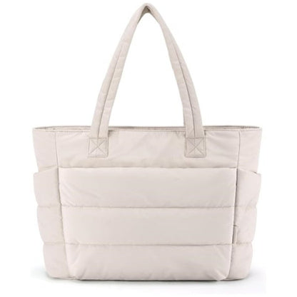 Carmelle | Women's Quilted Puffer Lightweight Tote Bag