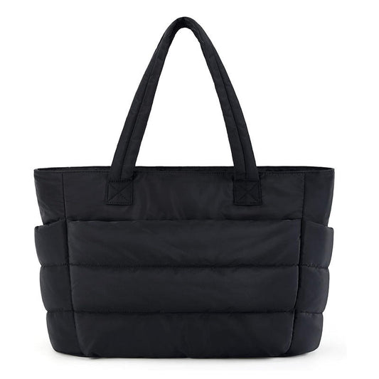 Lily | Women's Quilted Puffer Tote Bag with Laptop Compartment
