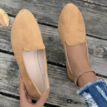 Mia | Women's Pointed Toe Slip On Ballet Flats