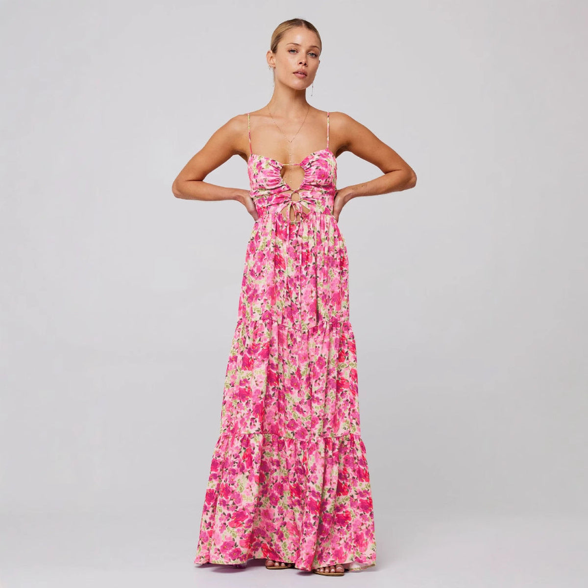 MARSHA™ - Chic Sleeveless Cross Tie-Up Front Summer Maxi Dress