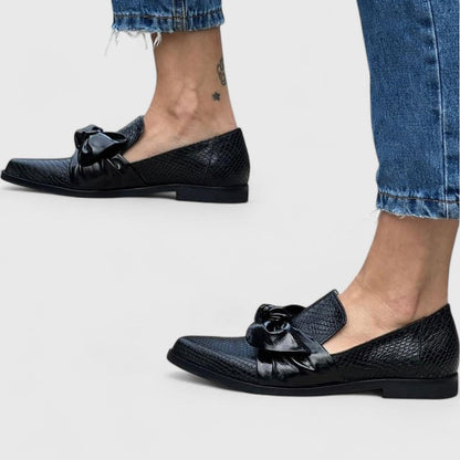 Emberlyssa | Women's Bow Slip On Loafers