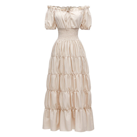 AIZA™ – Classic Corset Long Retro Maxi Dress