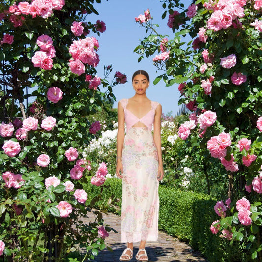 JAEMILY™ – Cozy Ditsy Floral Sleeveless Maxi Sundress