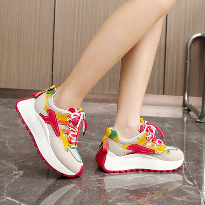 Brissa | Women's Breathable Lace Up Platform Running Sneakers
