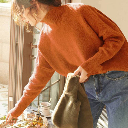 Fisal | Women's Knit Turtleneck Long Sleeve Pullover Sweater