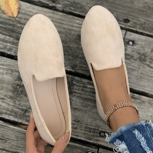 Mia | Women's Pointed Toe Slip On Ballet Flats