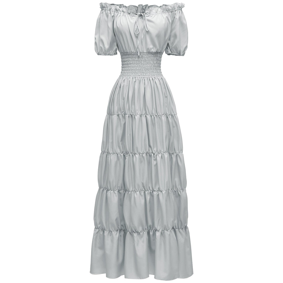 AIZA™ – Classic Corset Long Retro Maxi Dress