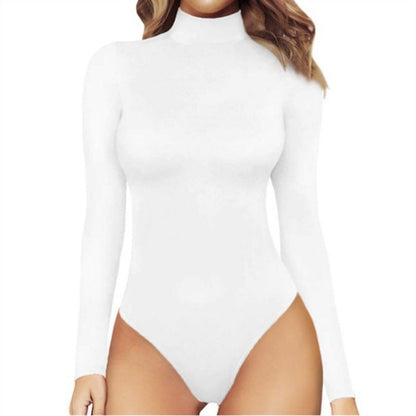 Marnie | Women's Turtleneck Long Sleeve Fitted Bodysuit