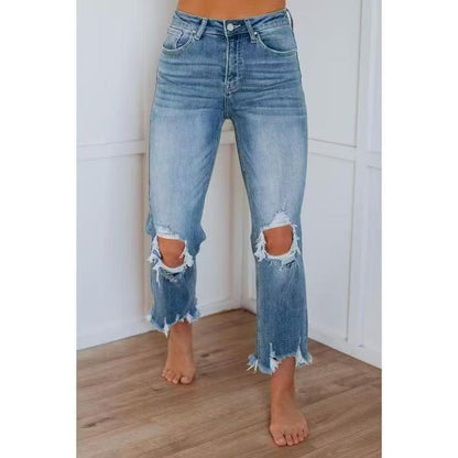 TALA™ – Casual Washed Slim-Fit Ripped Jeans