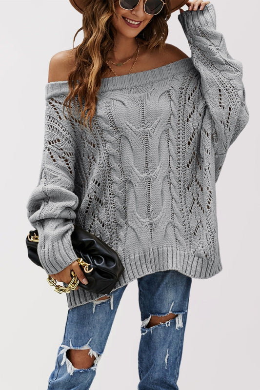 Lenny | Women's Off Shoulder Oversized Sweater