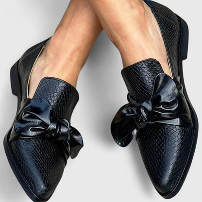 Emberlyssa | Women's Bow Slip On Loafers