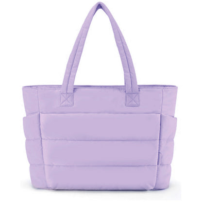 Carmelle | Women's Quilted Puffer Lightweight Tote Bag