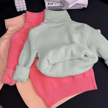 Lumi | Women's Fleece Lined Knit Turtleneck Sweater