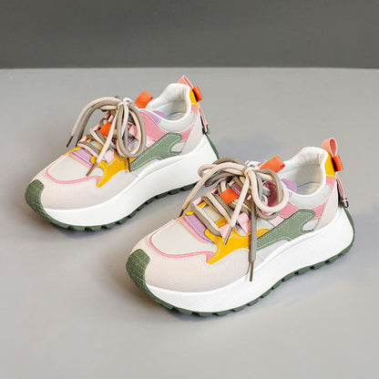 Brissa | Women's Breathable Lace Up Platform Running Sneakers