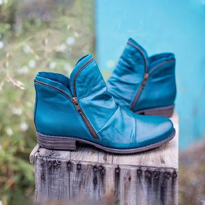 Prynn | Women's Orthopedic Double Zip Ankle Boots