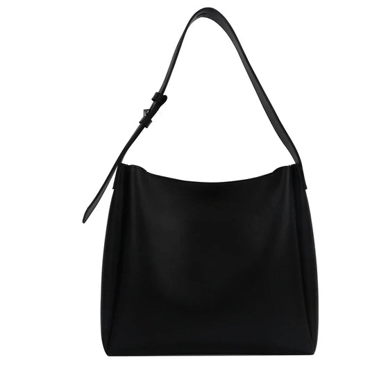 Nathalie | Women's Faux Leather Minimalist Shoulder Tote Bag