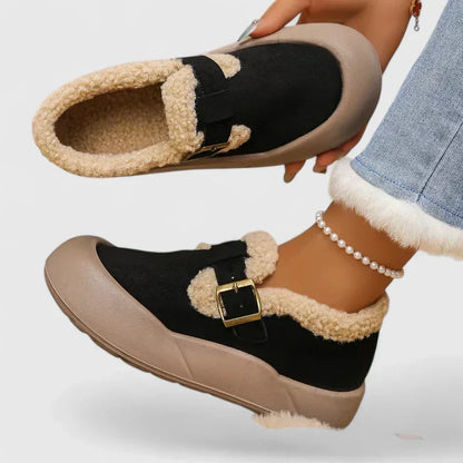 Antoniyssa | Women's Orthopedic Buckle Slip On Winter Ankle Boots