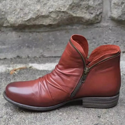 Prynn | Women's Orthopedic Double Zip Ankle Boots