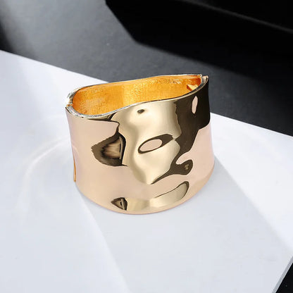 Rayna | Women's Asymmetric Wide Cuff Statement Bangle