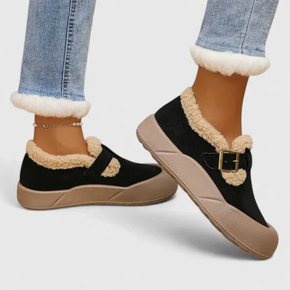 Antoniyssa | Women's Orthopedic Buckle Slip On Winter Ankle Boots