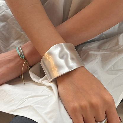 Rayna | Women's Asymmetric Wide Cuff Statement Bangle