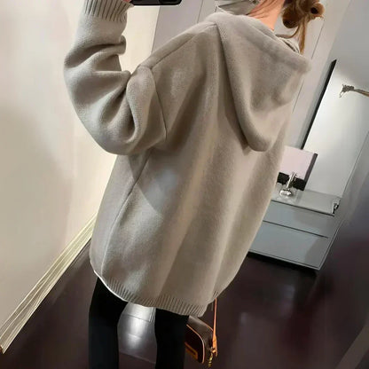 Smiley | Women's Smiley Face Oversized Pullover Hoodie