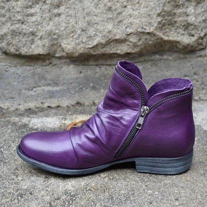 Prynn | Women's Orthopedic Double Zip Ankle Boots